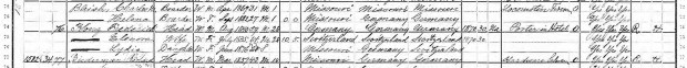 Roth Kunz 1900 Census clip